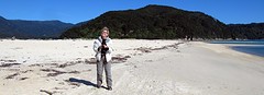 a5_IMG_4123_blij geen zandvliegen op strand bij Awaroa