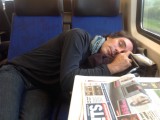 in de trein naar Deventer!