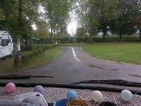 Vertrek met regen