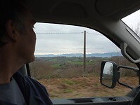 Weer onderweg, uitzicht op de Pyreneeën