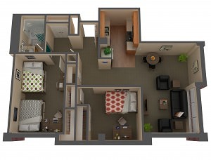 Plattegrond appartement