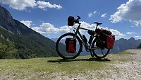 Op de top van Vrsic pass