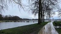 Bussloo in de regen