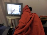 Chillen in het vliegtuig