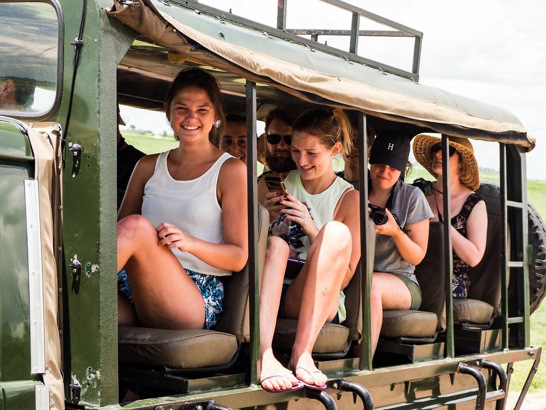Game drive in Botswana