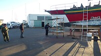 De Portugezen en hun schip met wie ik bier heb gedronken