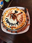 Holly's verjaardag vandaag! Zie vooral het gecrashte vliegtuig rechtsbovenin (mijn bijdrage)