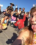 De volledige bemanning tijdens "obligatory fun" (schaamteloos gejat van Maybe's social media)