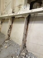 Overal roest en verfschilfers