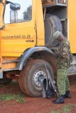 On the road in Kenya