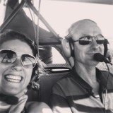 Microlight flying over Panoramaroute
