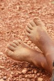 Feet of child