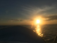 Zon vanaf de boot