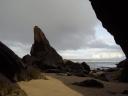 The beach behind Needle's Eye