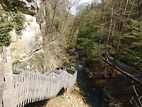 Treppe hinunter