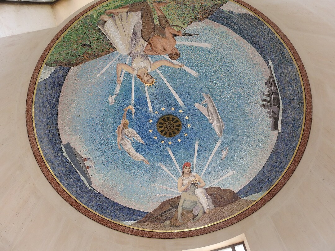 Plafond van de kapel