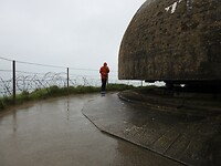 Schuilen tegen bommen, granaten en regen...