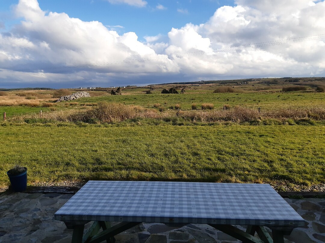 Uitzicht vanuit ons logement