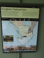 Een kaart van het Everglades NP