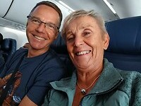 Aan boord van de vlucht Miami naar New York