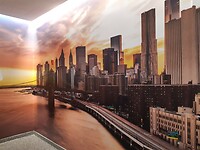 New York Skyline op foto