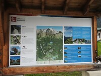 De route naar de bovenkant van de waterval