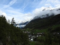 Sölden vanaf de ötztaler Gletschertstrasse