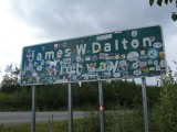 Het bord van de Dalton Highway