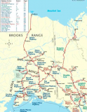 Distance map Alaska and Yukon