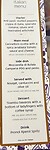 menu of the flight for me, Italian