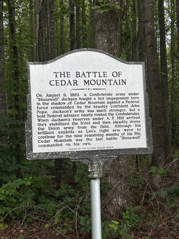 The sign of the battleground