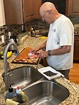 Still preparing our steak