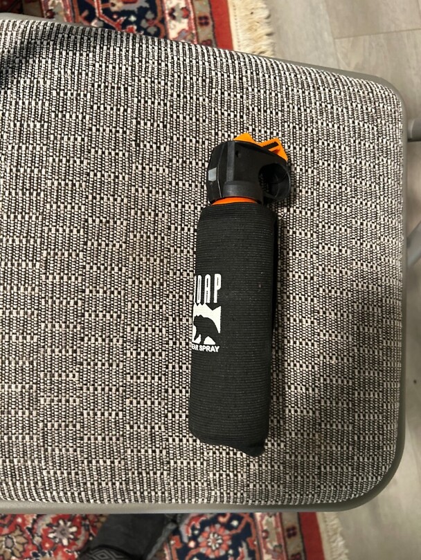 The, just in case, Bear spray