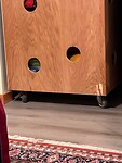 New casters under the Cupboard