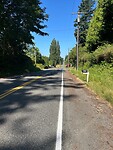 start of the ride and a resonable shoulder to ride the almost deserted road