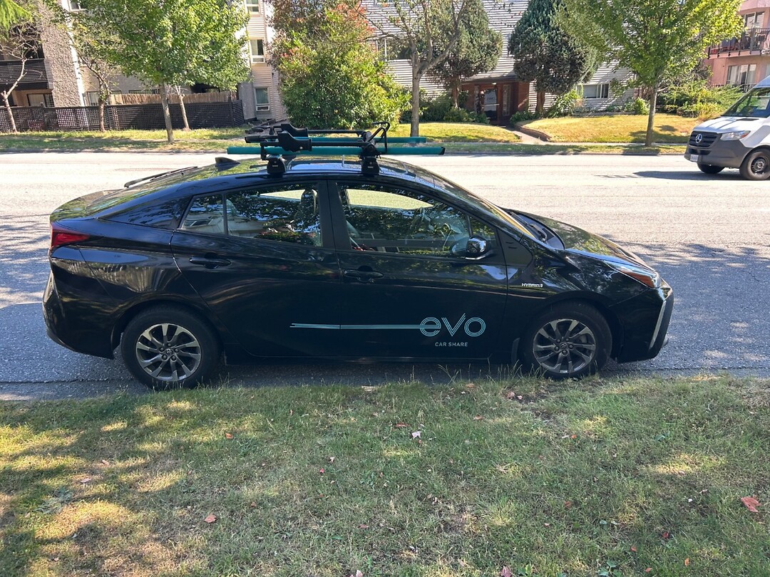 The Evo system car sharing in Vancouver