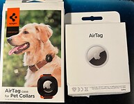 Dog collar airtag