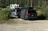 Departure from the campsite "Honeymoon lake"