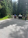Another start of the GDMBR on the same parking lot