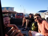 Together with Kate and Spencer after snorkeling to the hotel on the back of the pick up truck