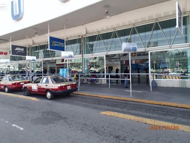 The busstation in Mexico City, just as a big airport, Huge and very busy!
