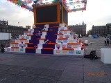 The "Feast of the dead" on the big historical square in Mexico City