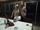 A nice picture together with the family Carr, the owners (37 years!) of the Banana Bank Inn!