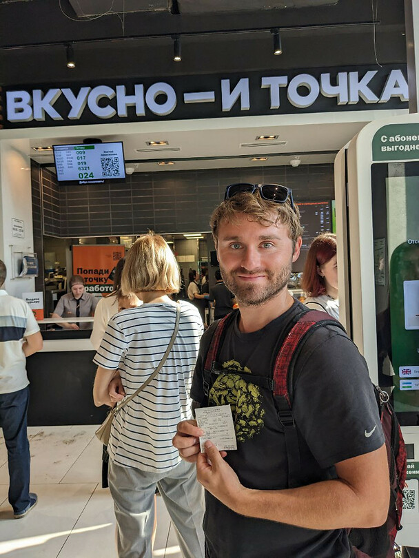 Bij de Russische McDonalds