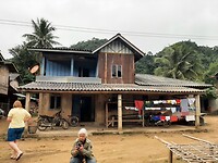 Huizen dorpje laos