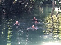 Bij de waterval