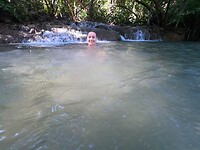 Bij de waterval