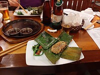 Hoi An, cooking class, fish grilled in banana leaf