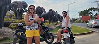 Heerlijk op de scooter