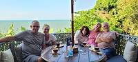 Coffee met uitzicht cosy beach